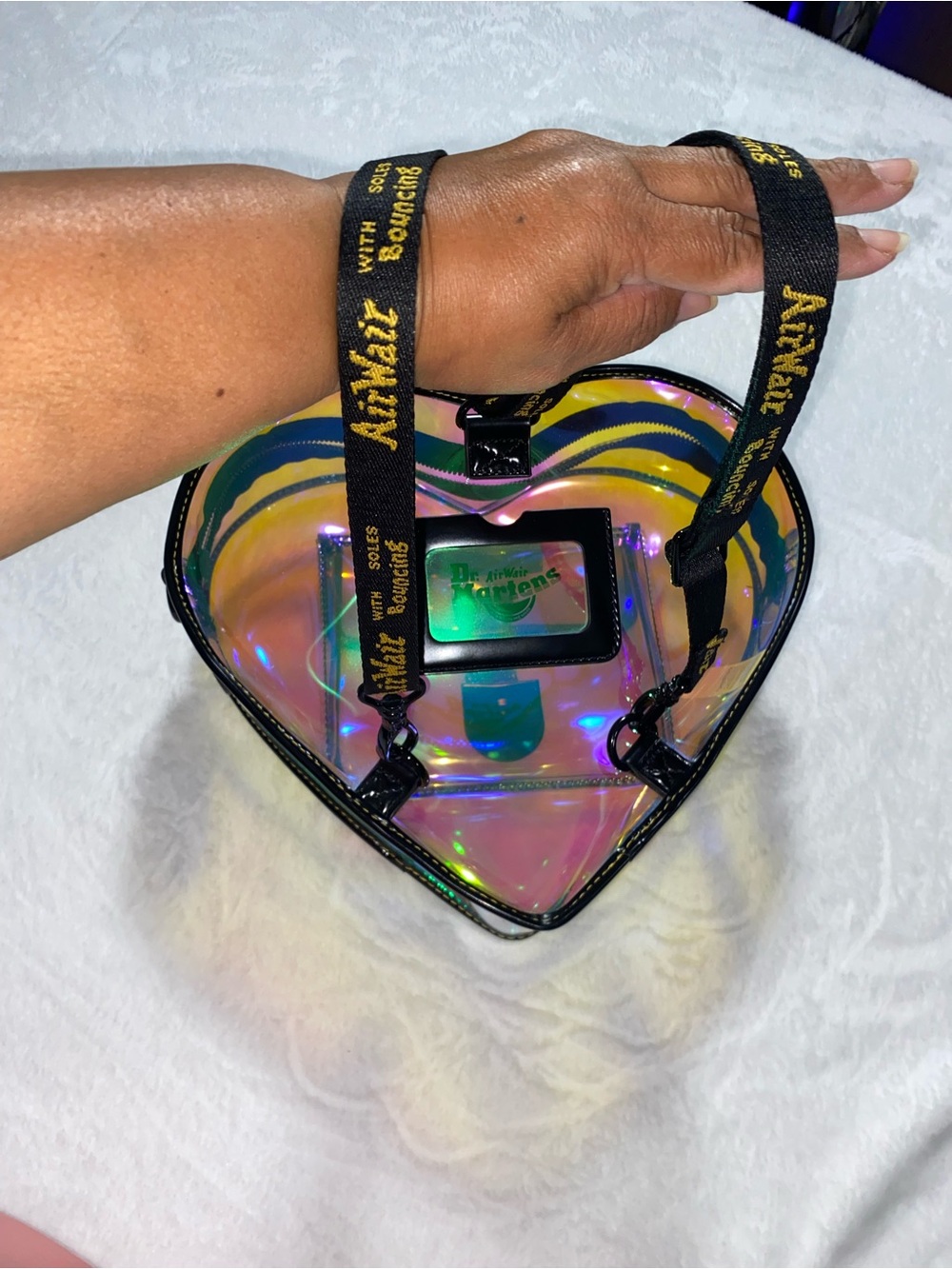 Dr Martens Iridescent heart-shaped crossbody Backpack - Picture 5 of 5